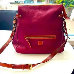 NWOT. Dooney & Bourke Burgundy Leather Shoulder Bag